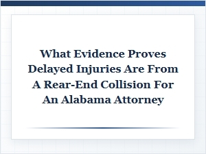Establishing Causation After a Rear-End Collision